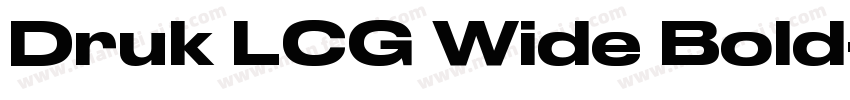 Druk LCG Wide Bold字体转换